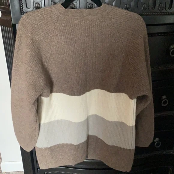 CHRISTIAN DIOR Vintage Beige Gray Cardigan Size S